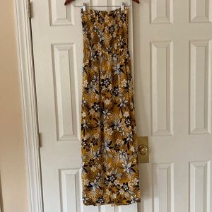Yellow Floral Maxi Dress